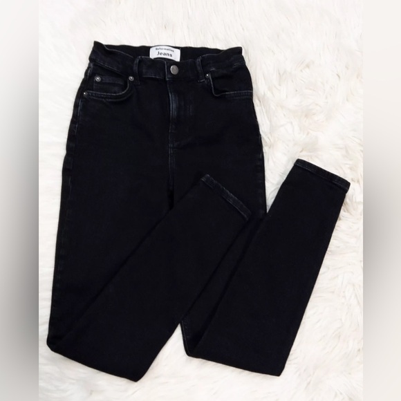 Reformation Faded Black Wash Destroyed Jeans Denim Skinny🌻 - Picture 9 of 10